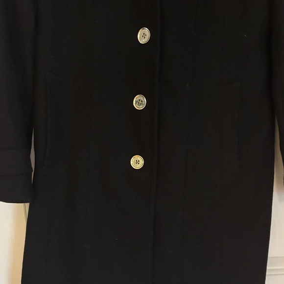 Michael Kors Black Trench Coat - Picture 9 of 14